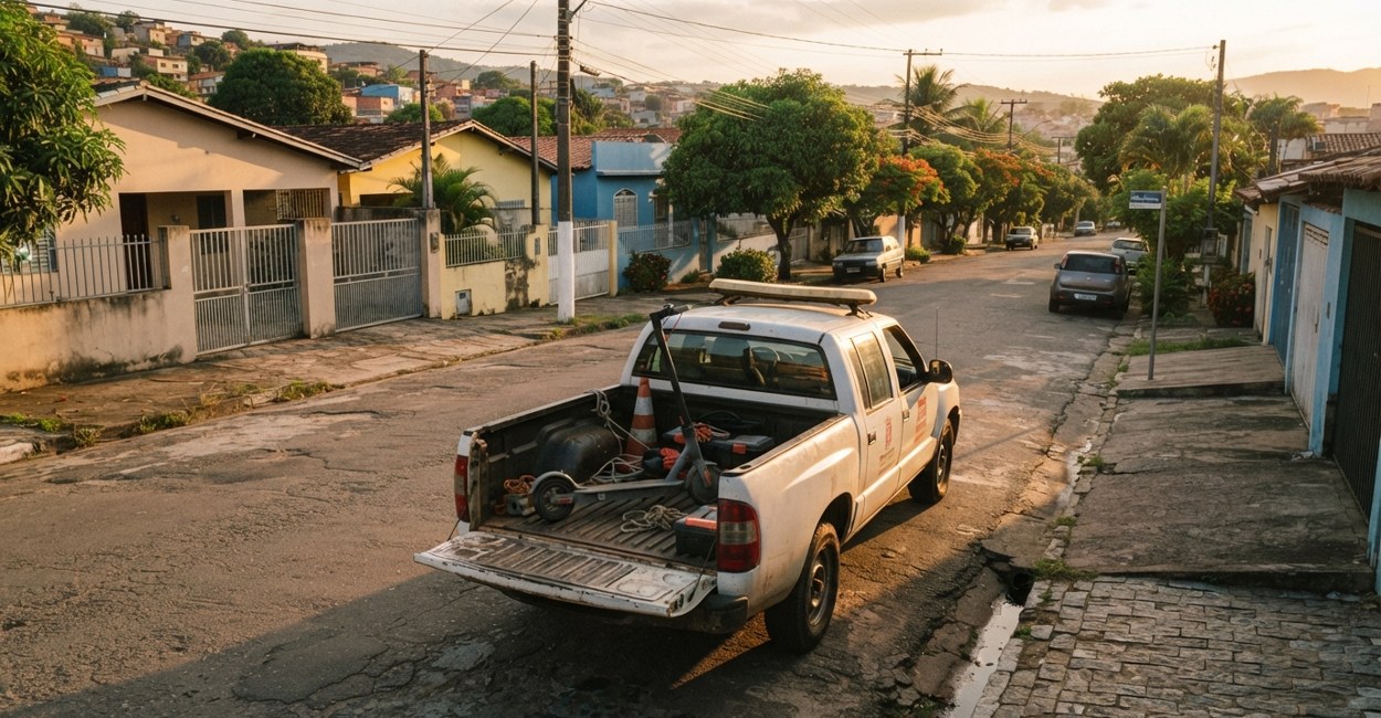 Patinete eletrico recolhido em veiculo de fiscalizacao municipal